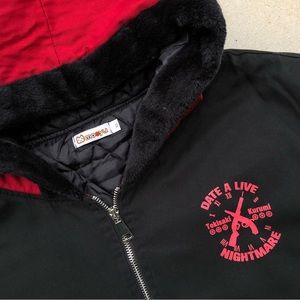 Date A Live Nightmare Anime Series Moeyu Black Heavy Hooded Jacket - Size XL